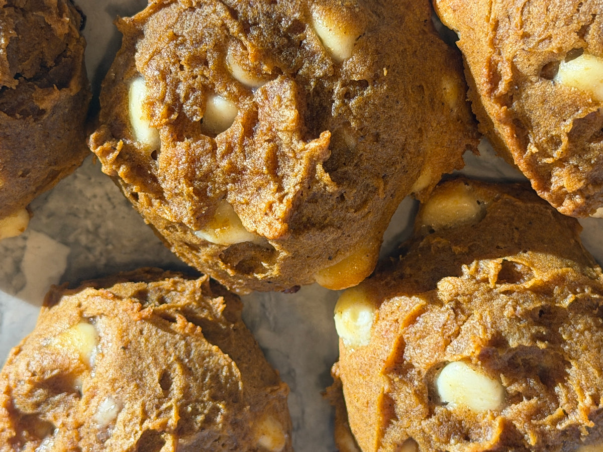 White Chocolate Pumpkin Spice Cookie